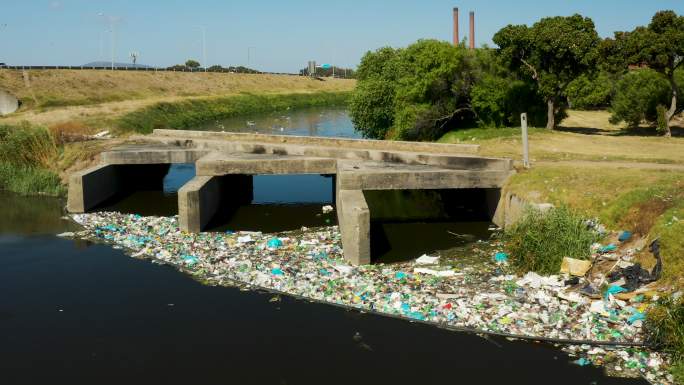 河流污染废弃物废水生活水资源