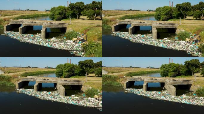 河流污染废弃物废水生活水资源