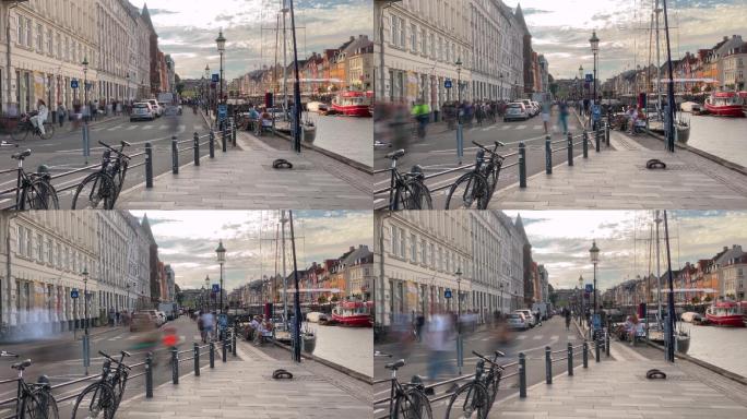 哥本哈根延时摄影街头