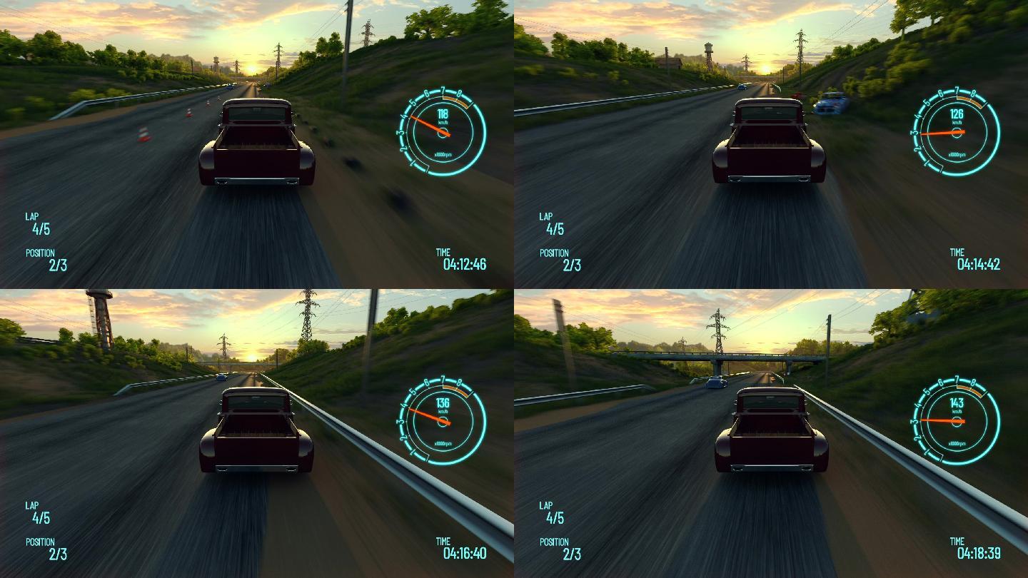 现代游戏计算机上的赛车模拟