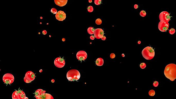 西红柿满屏飞舞