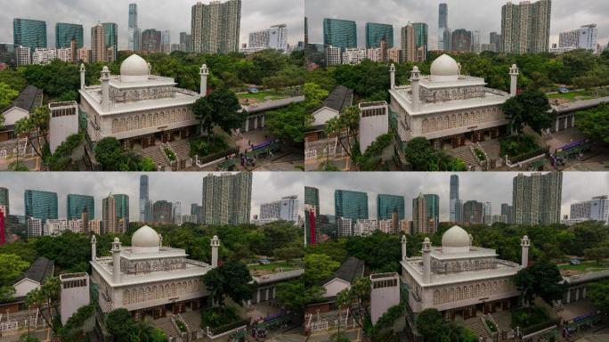 中国香港尖沙咀商业街清真寺