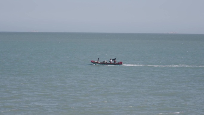 大海 海边 海上 渔船 海天一线