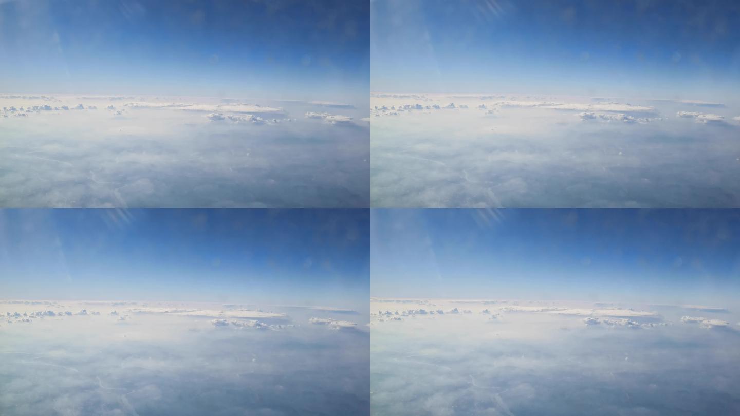 云层上端地面视频素材