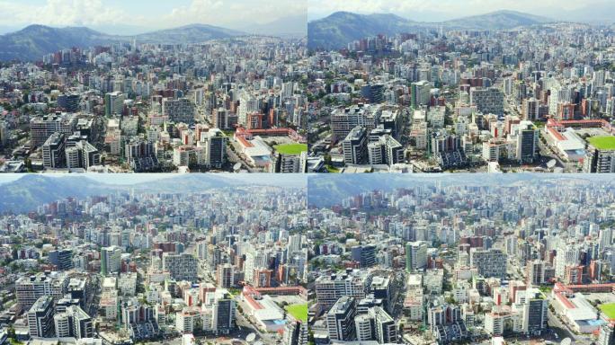 厄瓜多尔首都基多市鸟瞰图
