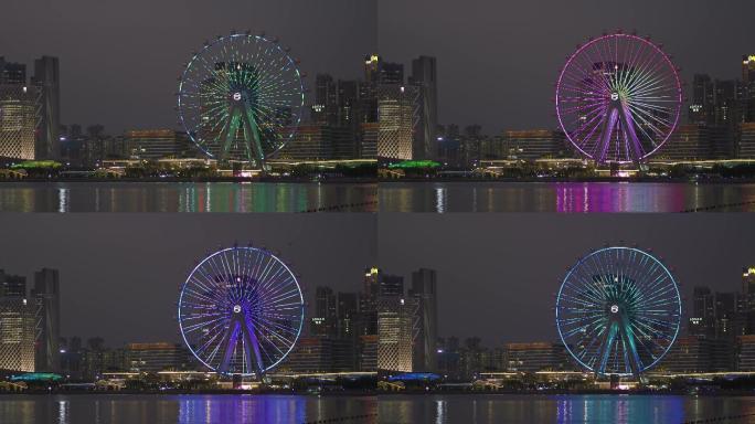 深圳前海摩天轮夜景