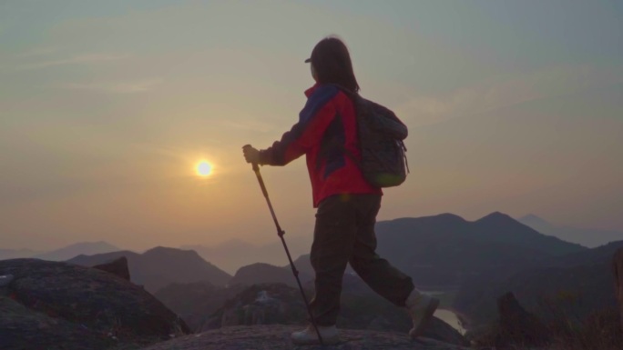 日出女子登山