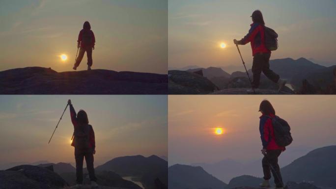 日出女子登山