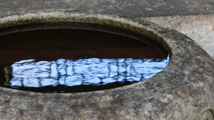 水石池特写空镜
