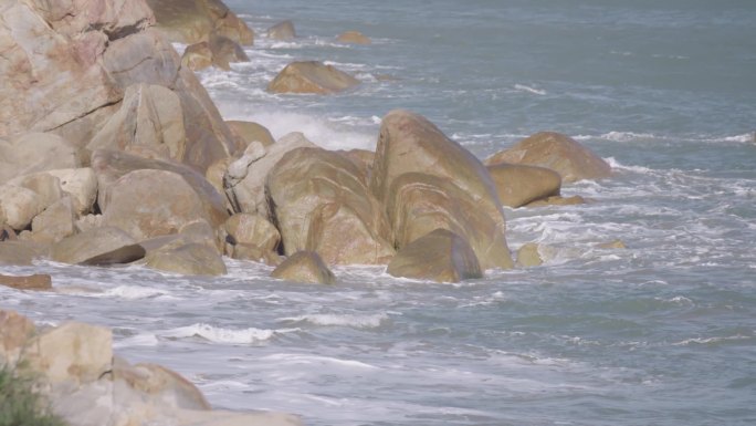 海边 海浪 滩石 岛礁 大海