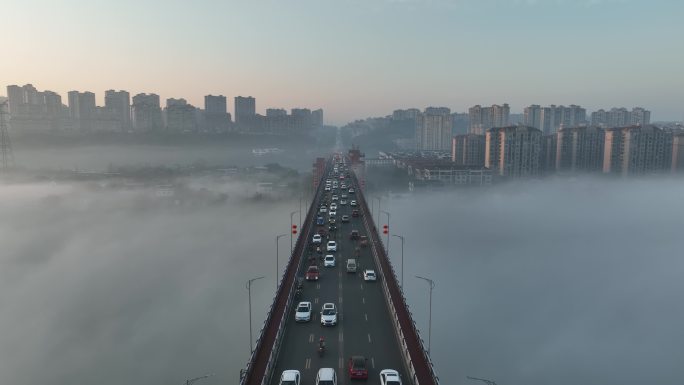 泸州航拍长江大桥
