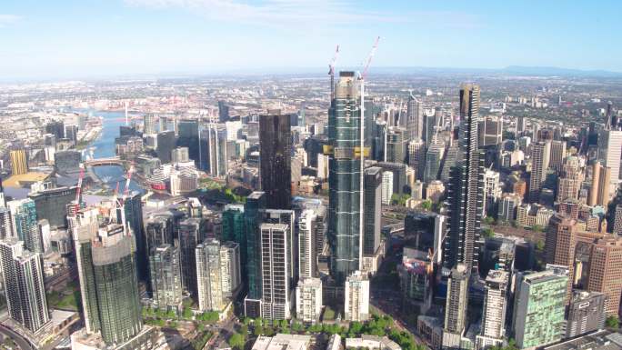 城市鸟瞰图繁华都市大型城市城市建设