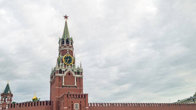 莫斯科克里姆林宫著名的地方旅游目的地砖墙