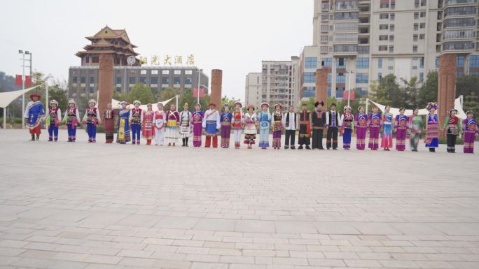 民族 团结 公园 力量 华夏儿女