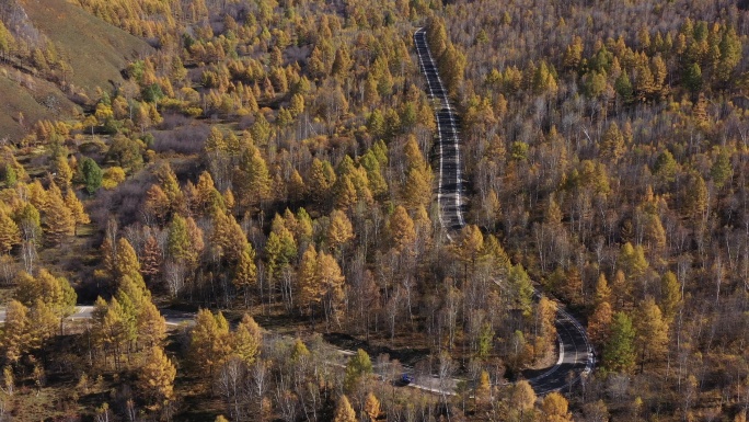 阿尔山奥伦布坎景区航拍