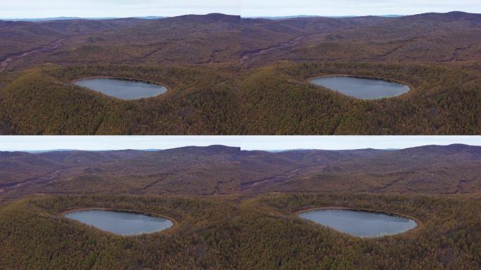 阿尔山三潭峡景区航拍