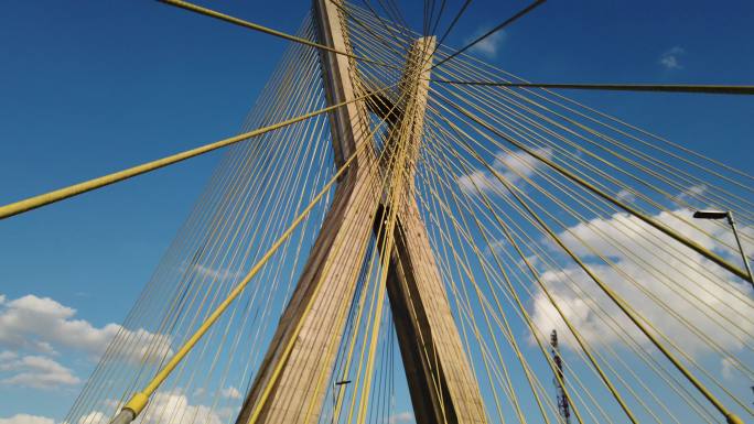 圣保罗市著名的斜拉桥