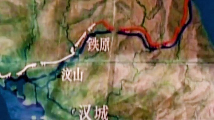 朝鲜地图 三八线 50年代