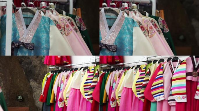色彩鲜艳的韩国传统服饰