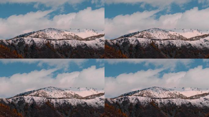 新疆喀纳斯阿尔泰山雪山