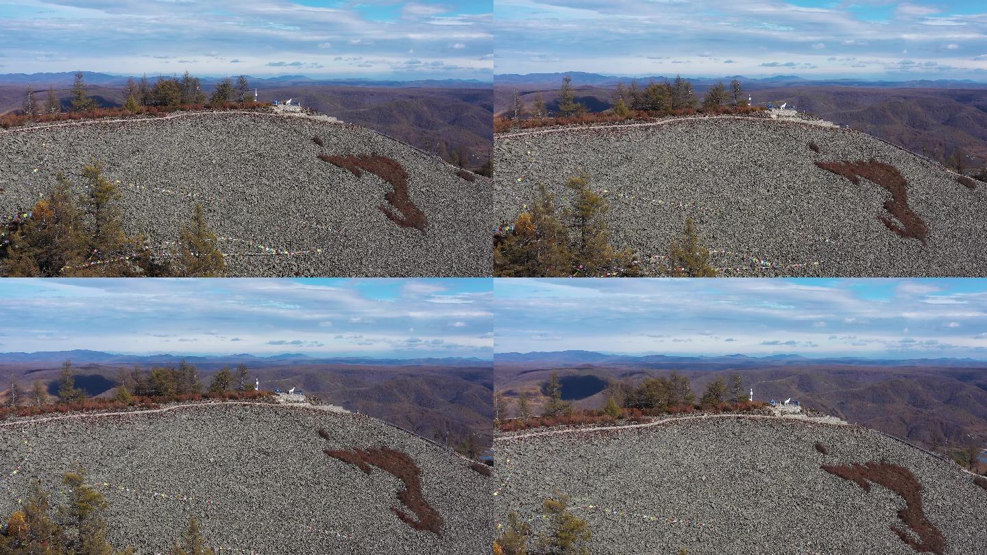 阿尔山白狼峰景区航拍