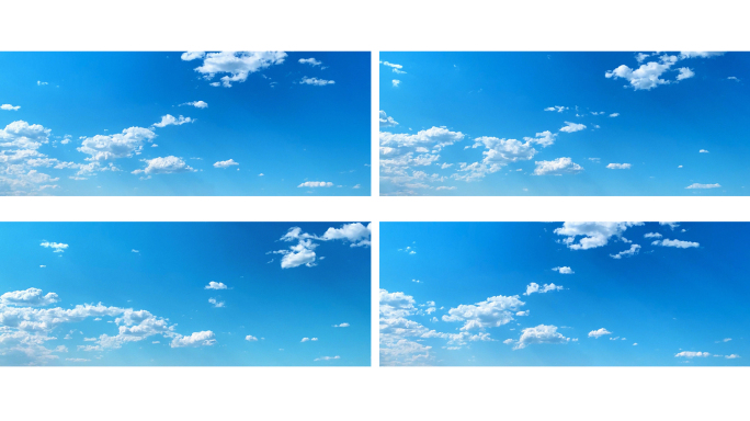 【宽屏天空】干净清新蓝天白云温馨治愈晴空