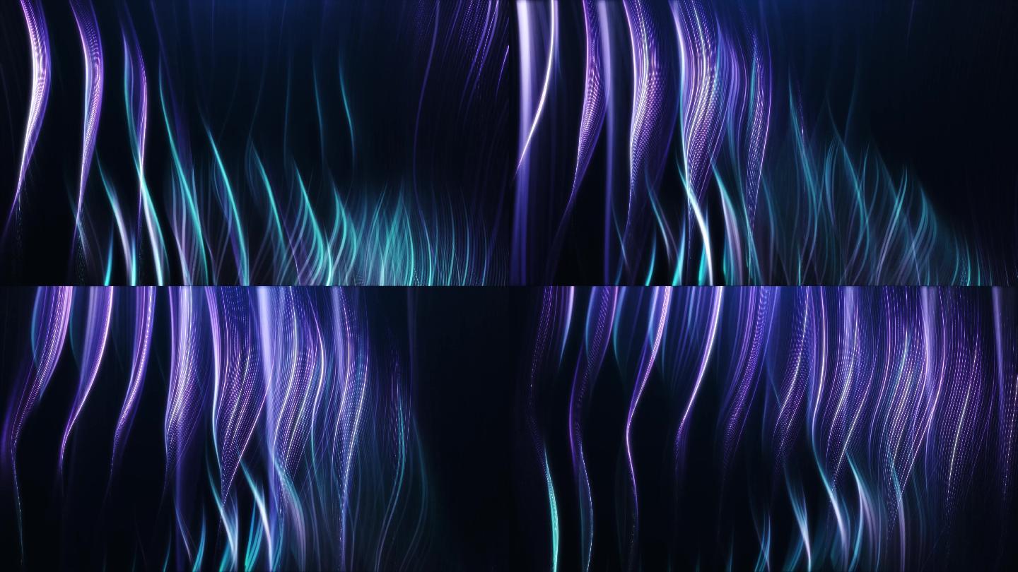 蓝紫光条流动