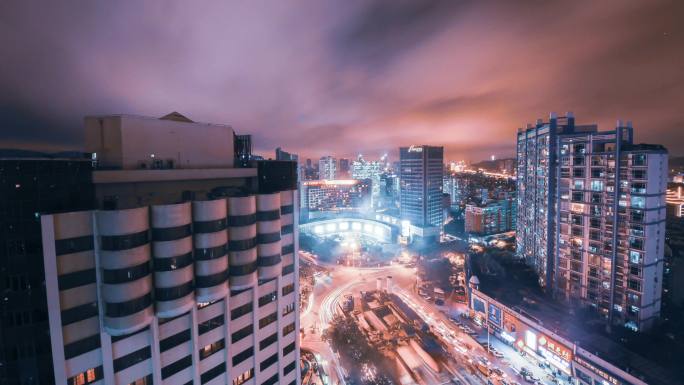 厦门磐基城市夜景建设地铁修建