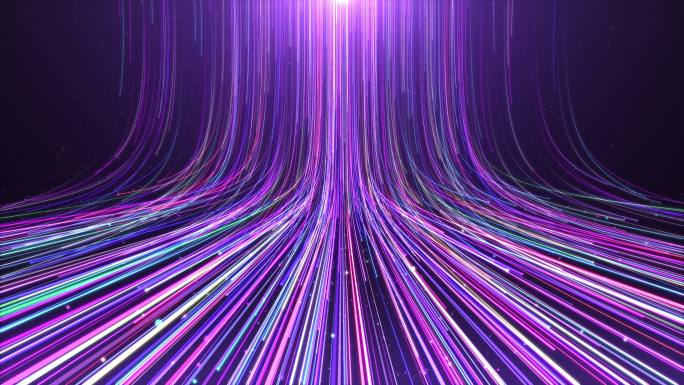 紫色粒子线-下落