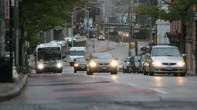巴尔的摩交通堵车流量上下班高峰期马路延时