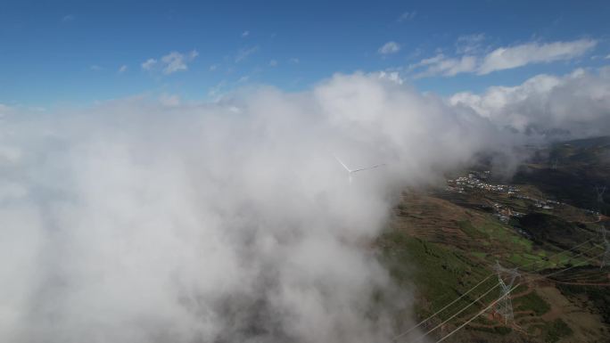 航拍大凉山布托郊外地貌