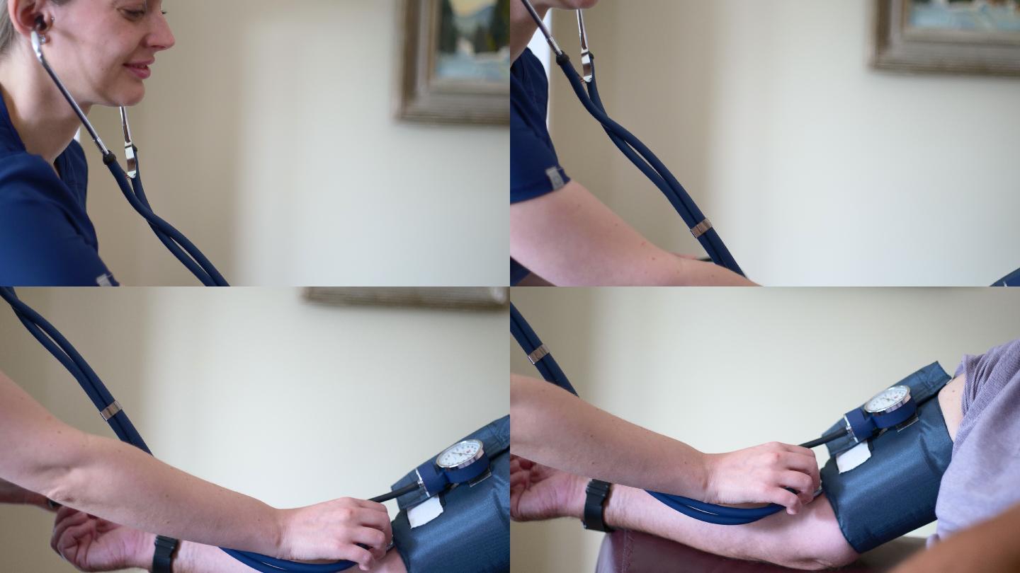 家庭医疗访问看病量血压