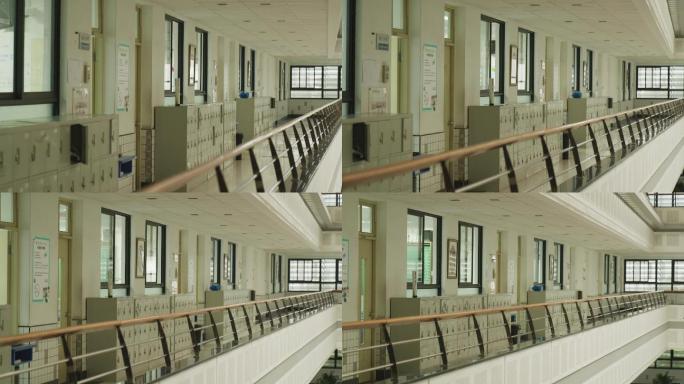 学校教室走廊空镜