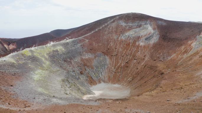 火山口火山坑陨石坑火山岩