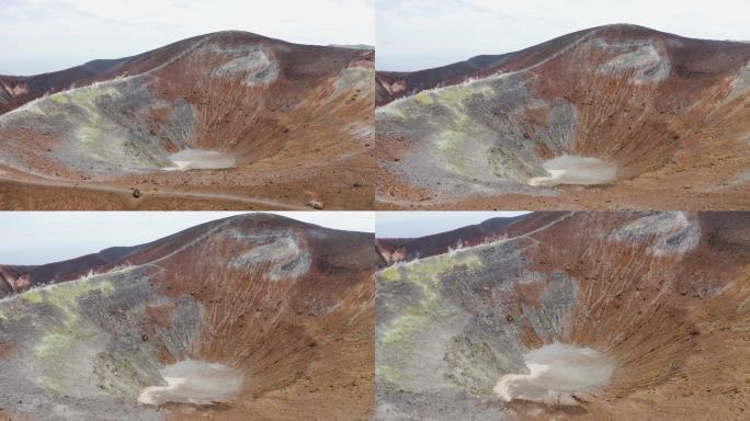 火山口火山坑陨石坑火山岩