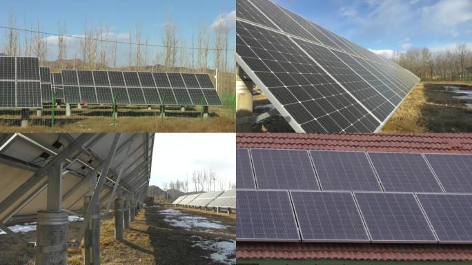 清洁能源光伏发电进农村农户房顶安装发电