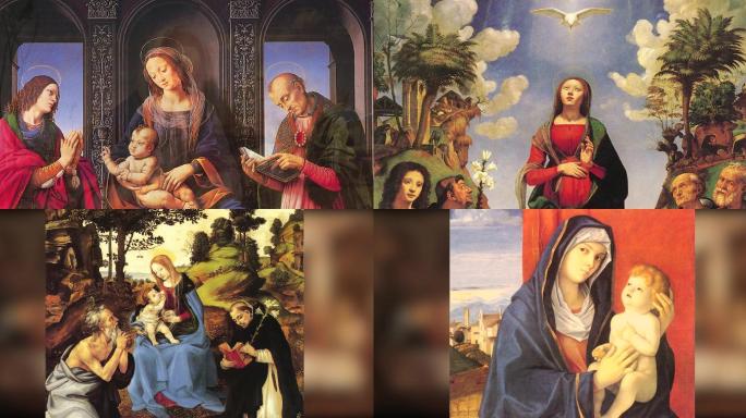 油画圣母，文艺复兴