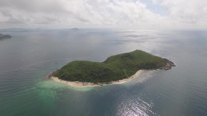 加井岛 全景 航拍