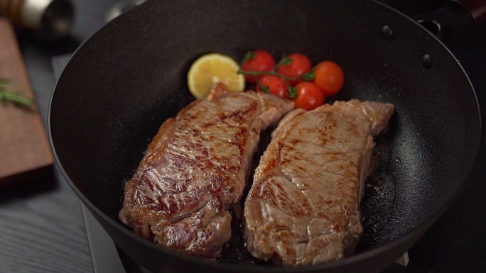 牛肉 奥牛 牛排 煎制 美食 西餐 西冷