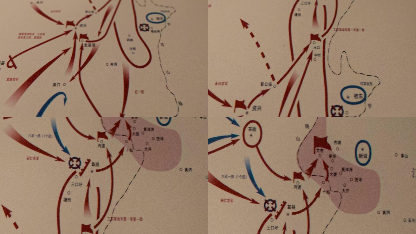 井冈山革命斗争地图星星之火可以燎原