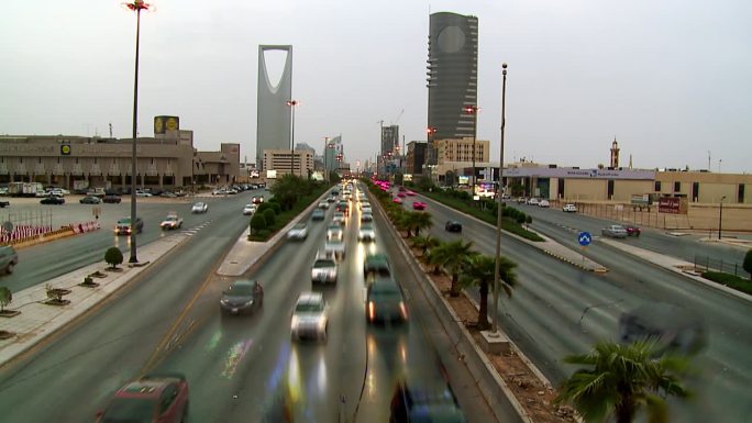 沙特阿拉伯利雅得交通景观