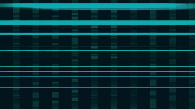 【4K时尚背景】蓝绿横条躁波抽象虚拟炫酷