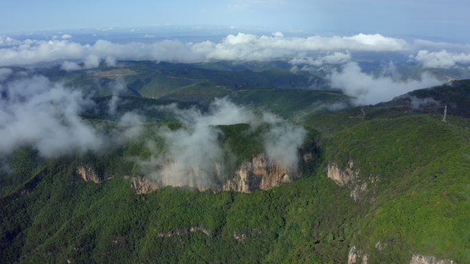 太行山析城山中条山伏牛山白云高山森林