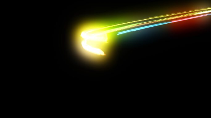条纹3d动画光束穿梭光束效果多彩光束