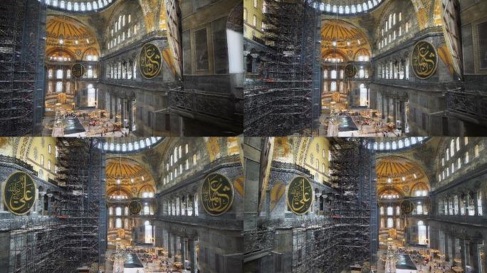 圣索菲亚教堂教堂空镜头空境通用素材视频