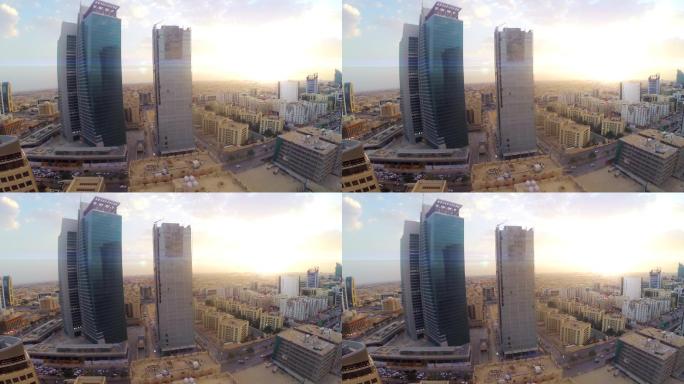 沙特阿拉伯利雅的无人机视图