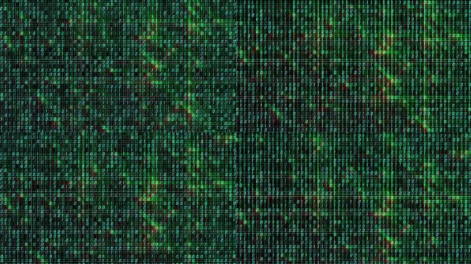 大数据信息流二进制数字串下落科技背景