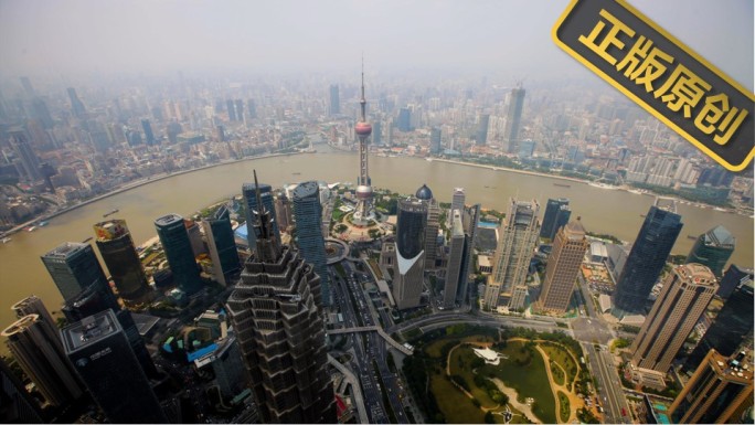 上海外滩 上海黄浦江 上海外滩空镜延时