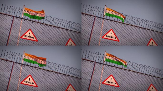 封锁后的印度-3d动画