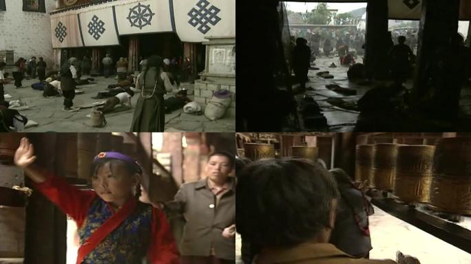 90年代藏传佛教寺院传经筒